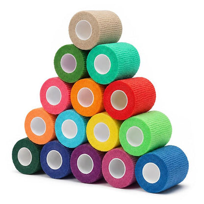 Confezione da 10 - Supporto Elastico Traspirante per Caviglia e Gomito, Autoadesivo