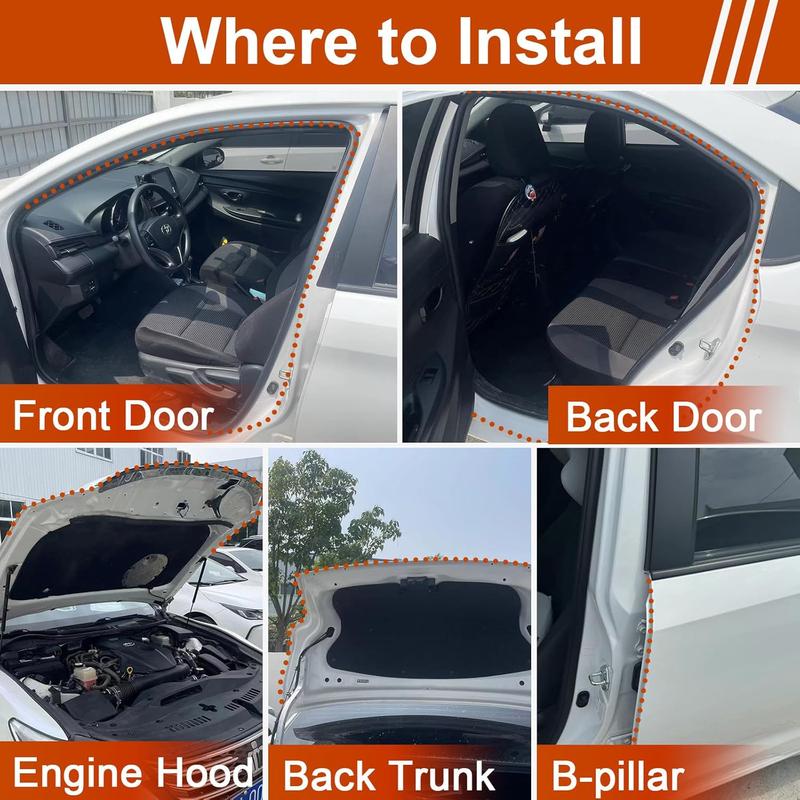 Isolamento Acustico Guarnizione Porta Auto Autoadesiva Doppio