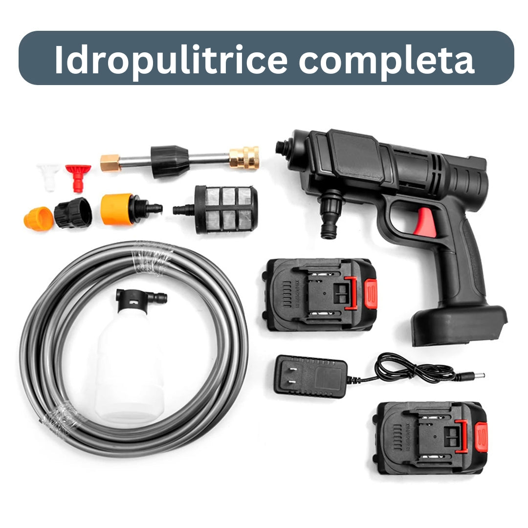 Idropulitrice portatile HidroJet + Valigia [2 batterie]