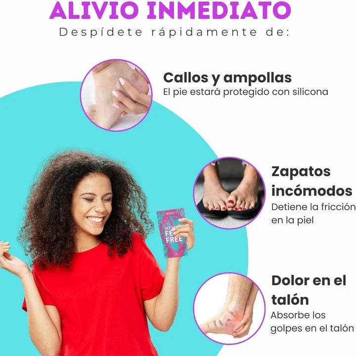 Plantari terapeutici traspiranti per il tallone - PalamotToe™