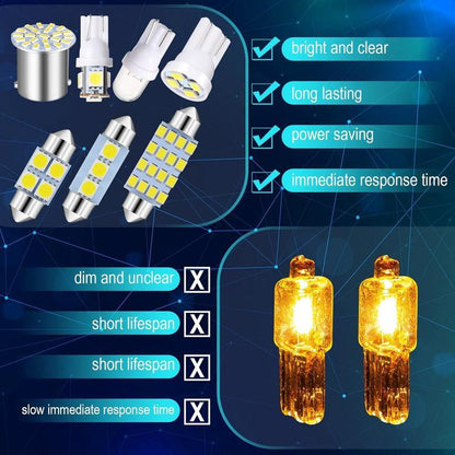 Illuminazione Interna Auto Kit LED 70 Pezzi Alta Luminosità