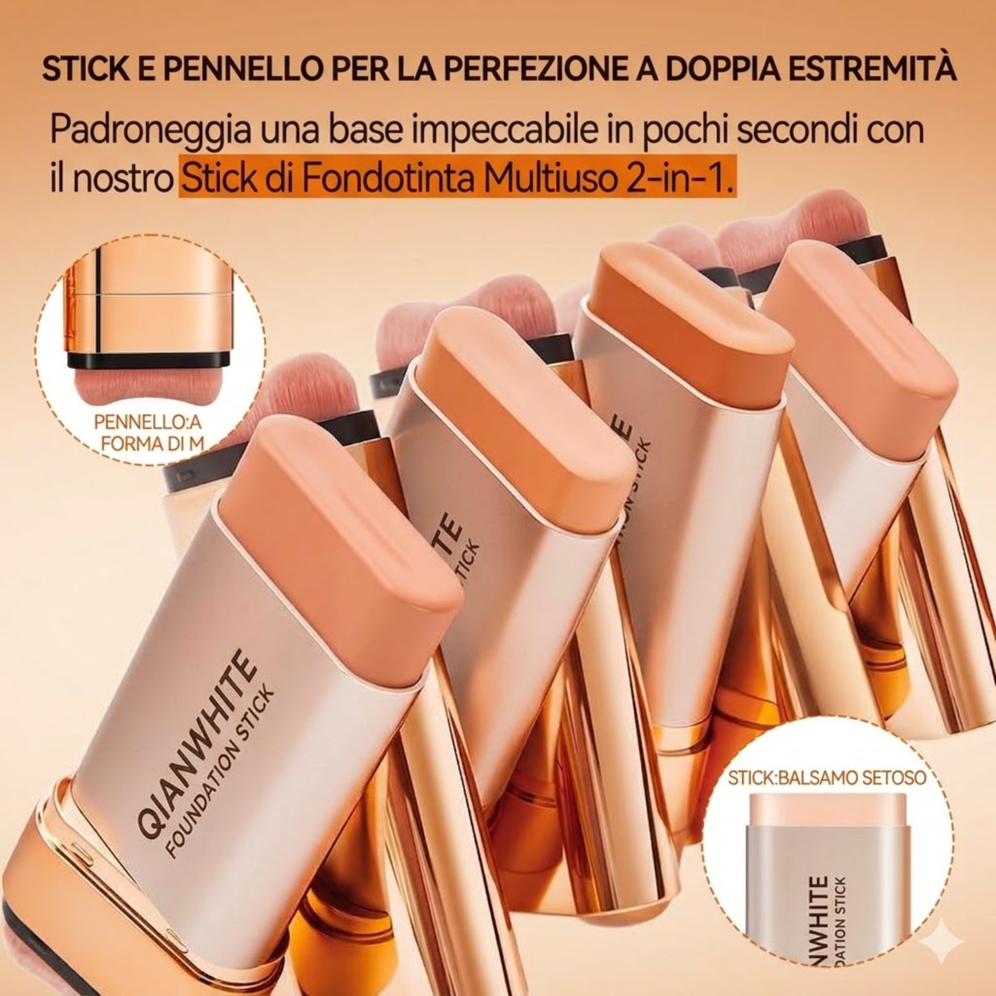 Fondotinta correttore stick a doppia estremità - Impermeabile