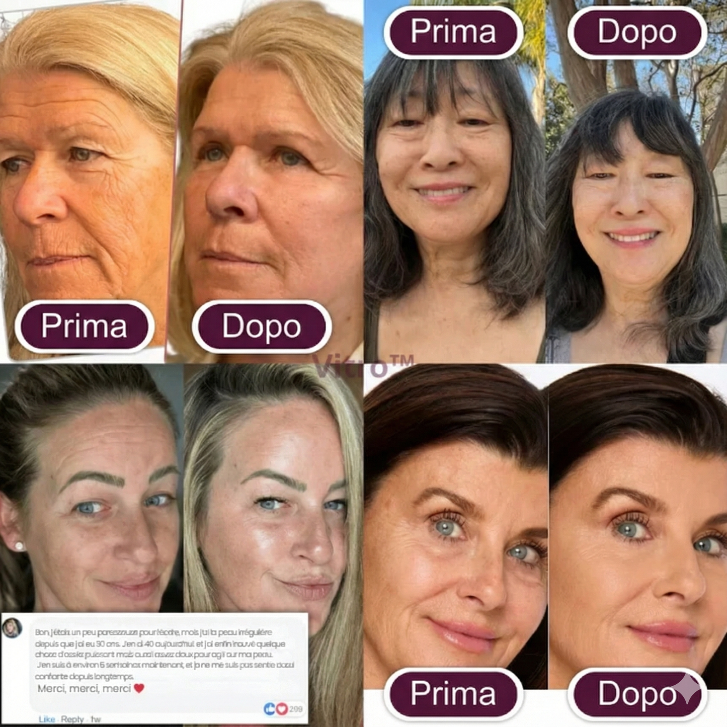 Balsamo viso al collagene e calcio