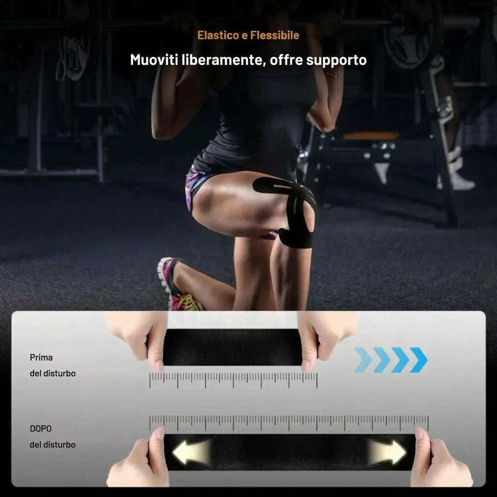 Supporto Istante Tape Kinesiologico Impermeabile e Traspirante