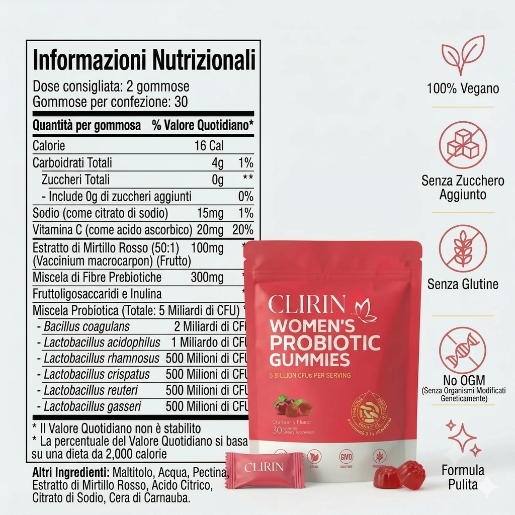 Palamot™ Caramelle gommose probiotiche per l'equilibrio ormonale