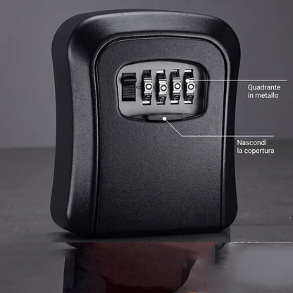 Sicurezza Chiavi Cassaforte Parete con Serratura 4 Cifre