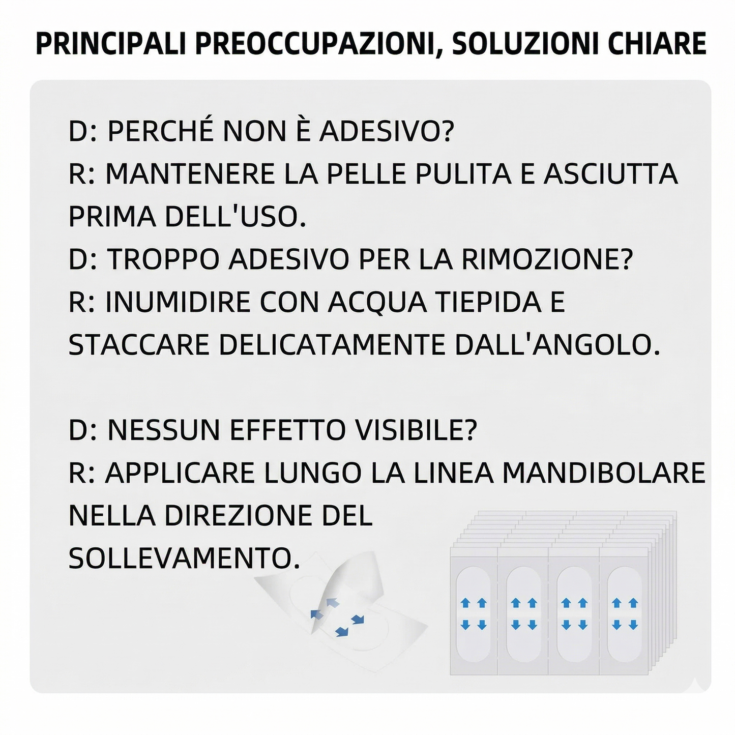 Confezione da 120 pezzi - Nastro Invisibile per Lifting