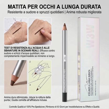 Eyeliner Matita Waterproof 24 Ore Formula Cremosa Resistente