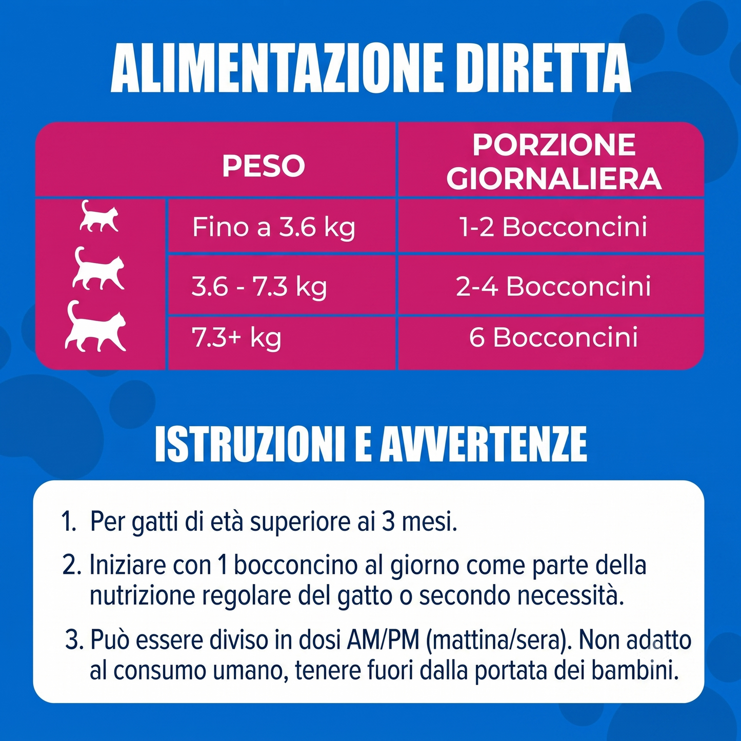 Supporto completo per gatti con multivitaminici 23 in 1 e taurina - 300 bocconcini