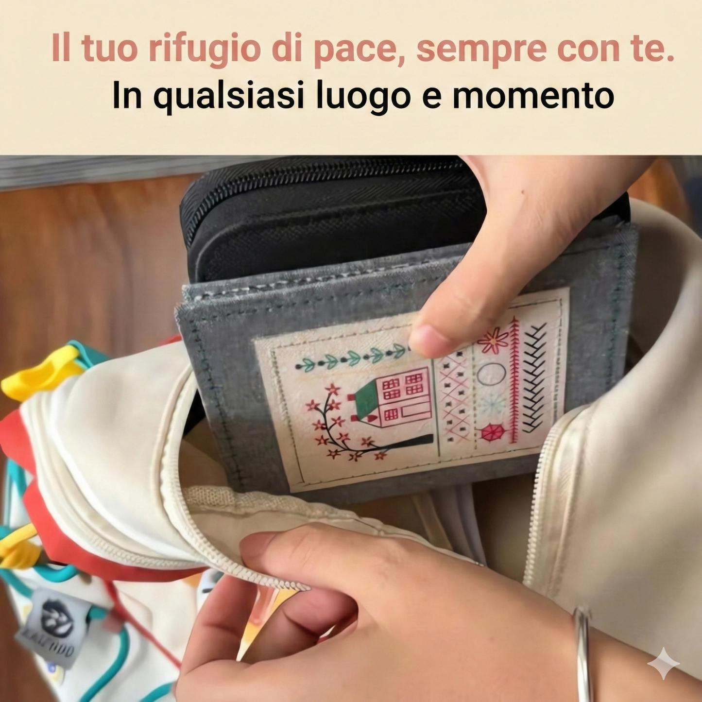 Libro di ricamo antistress: kit completo con oltre 60 disegni