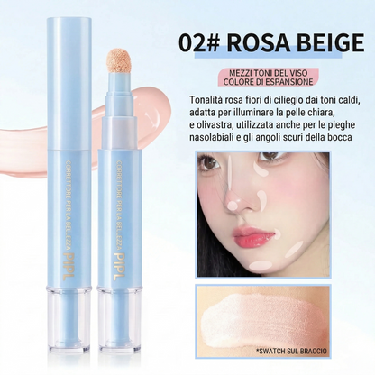 PIPL Dual Concealer and Foundation – 2-in-1 a Lunga Tenuta (24h)