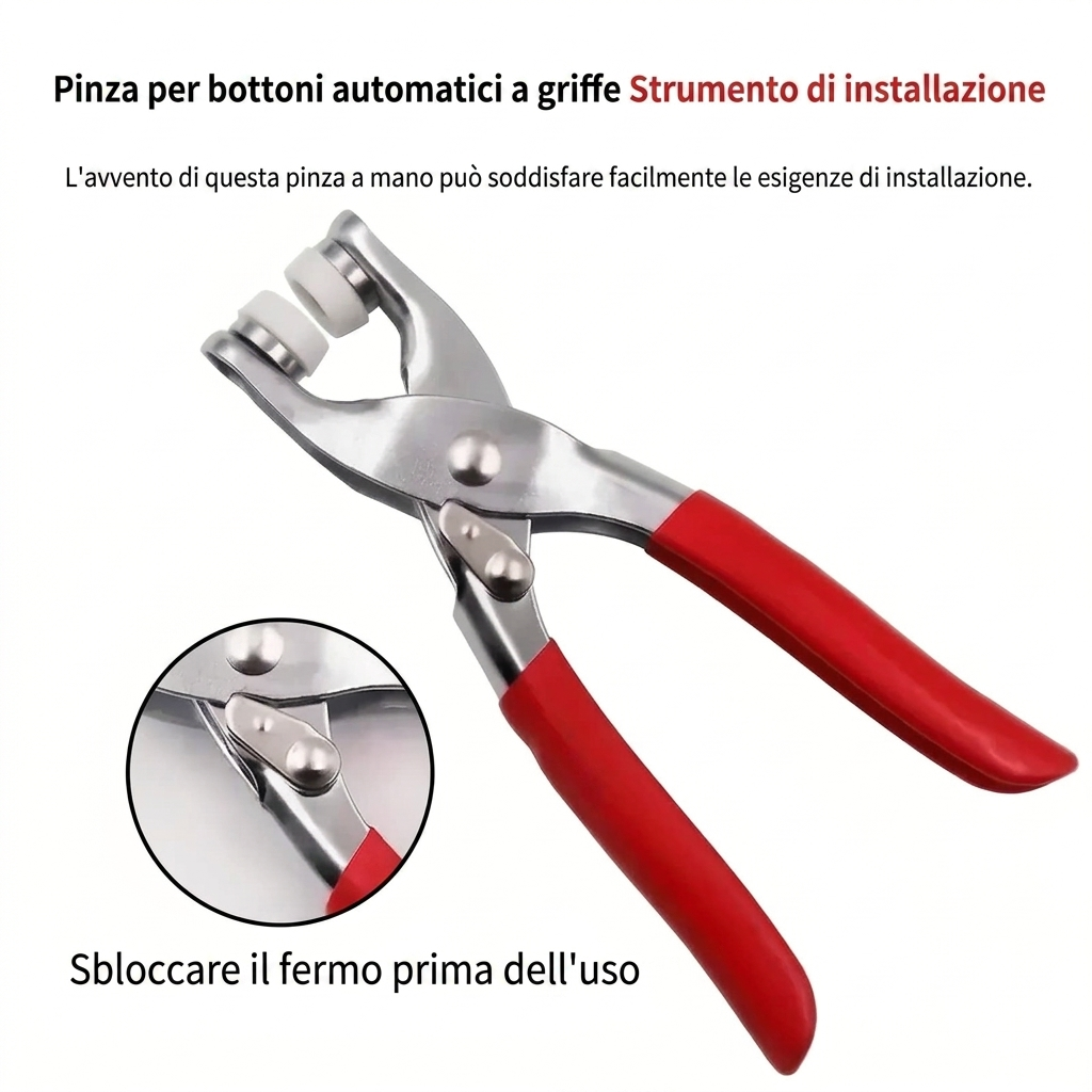 Accessori Cucito Completi Kit con 100 Fibbia Invisibili Colorate