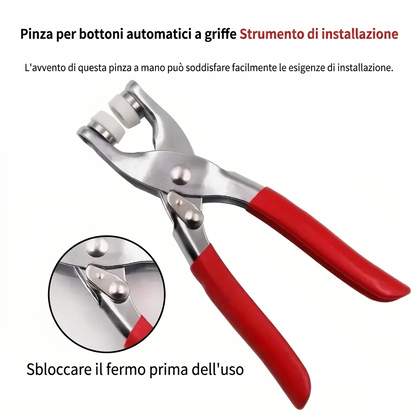 Accessori Cucito Completi Kit con 100 Fibbia Invisibili Colorate
