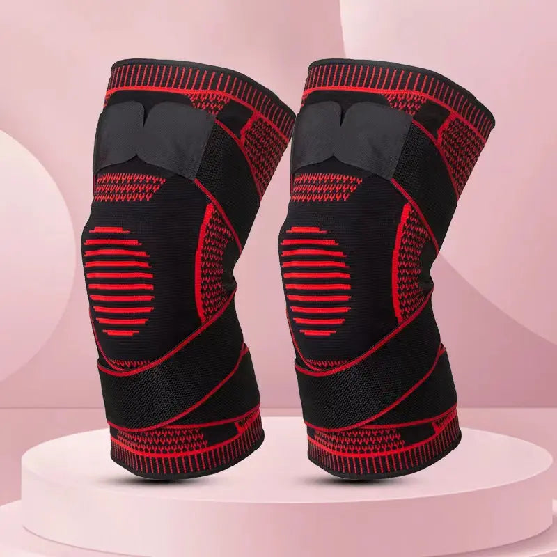 Supporto Compressivo per Ginocchia con Doppio Bracciale Sportivo