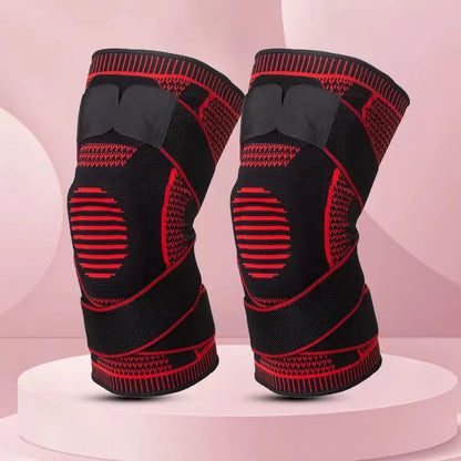 Supporto Compressivo per Ginocchia con Doppio Bracciale Sportivo