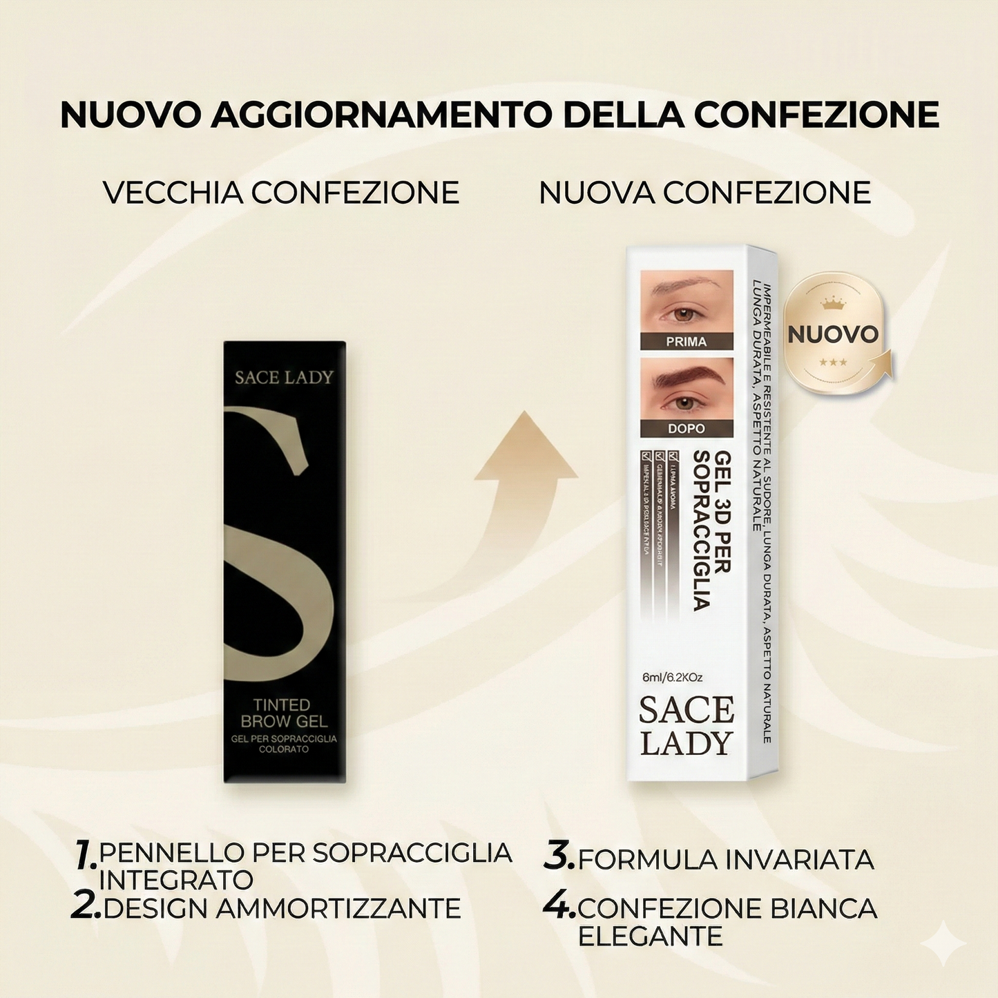 Gel colorato per sopracciglia - Impermeabile