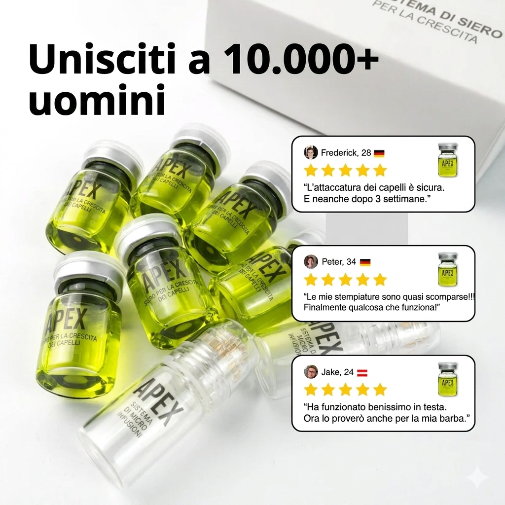Sistema per la crescita dei capelli Apex