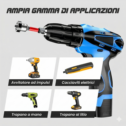 Set di 5 punte Pladur con arresto di profondità – PH2 magnetiche (0.64CM esagonale)