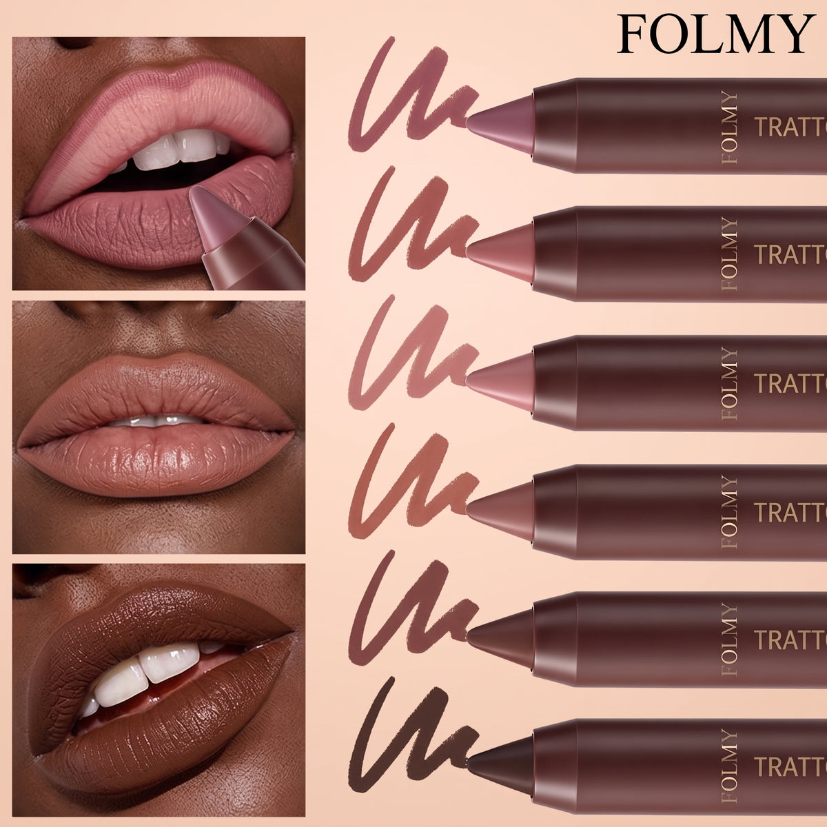Lunga Durata Rossetto Opaco Set 6 Pezzi Resistente All’Acqua