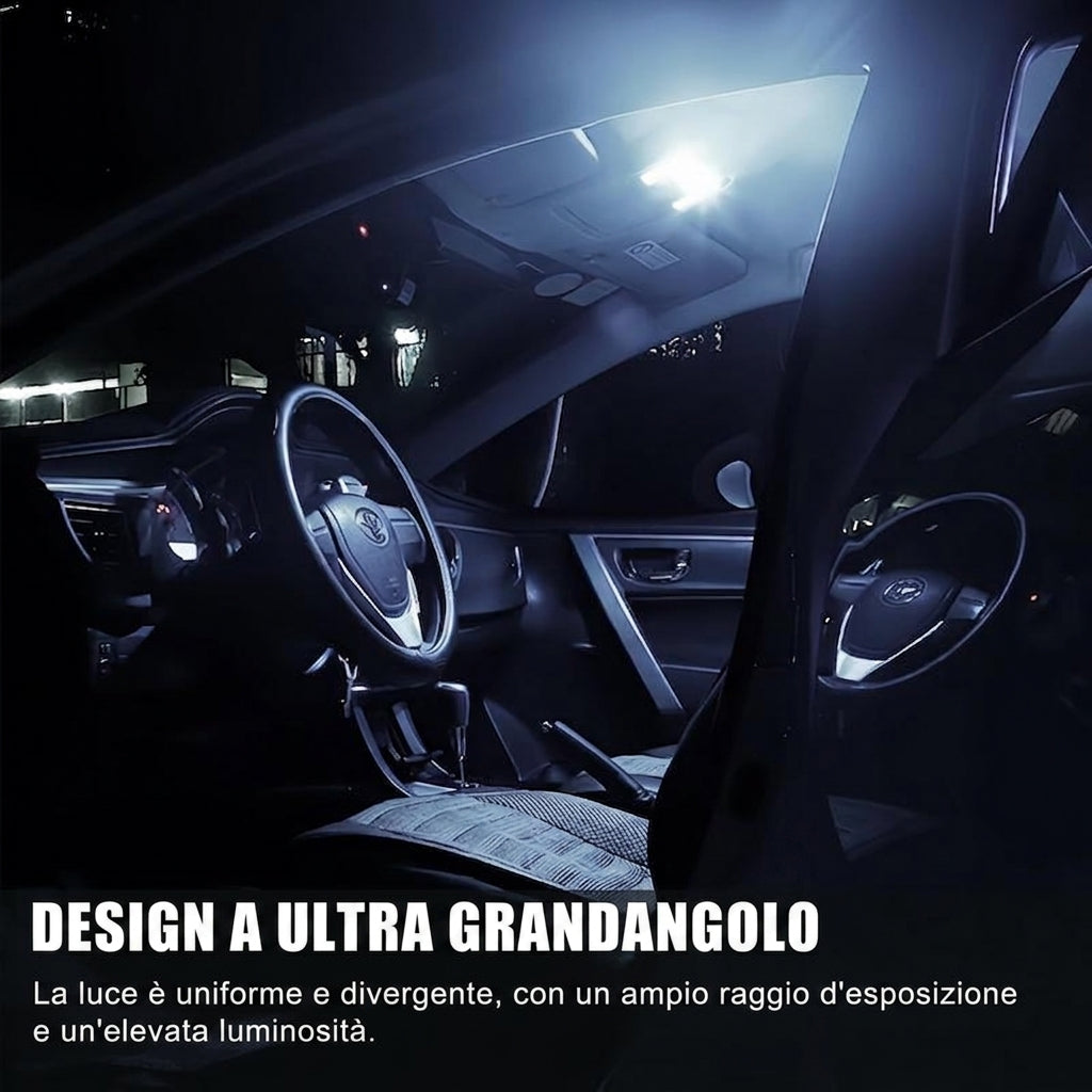 Confezione da 42 - Illuminazione Interna Auto Kit LED Alta Luminosità 12V