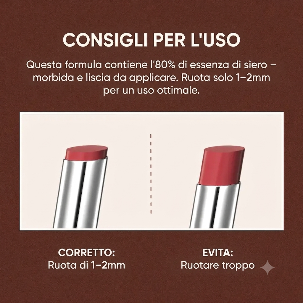 Rossetto Idratante Lunga Tenuta Con Olio Protettivo Waterproof