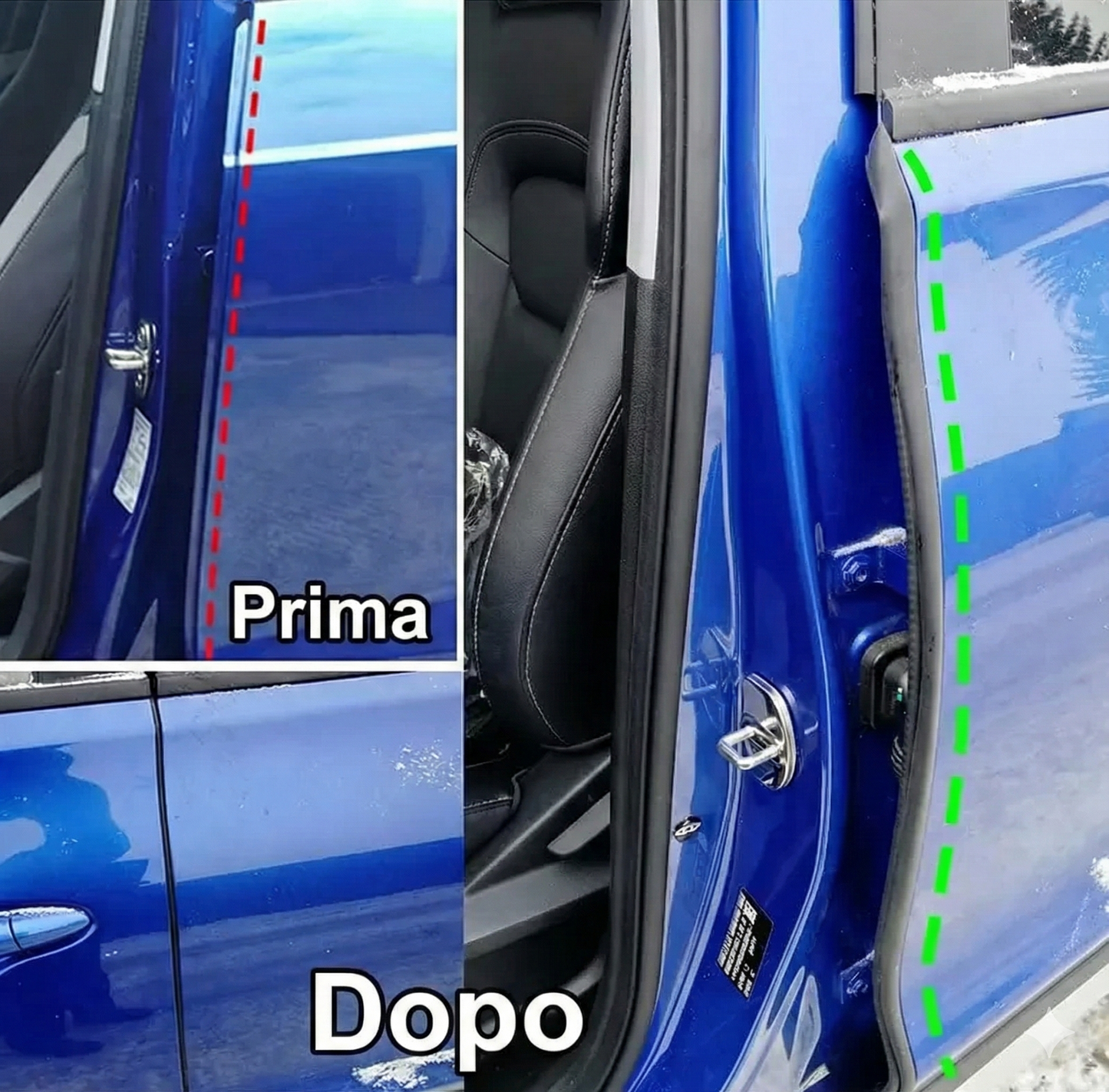 2 pezzi - Nastro sigillante per portiera auto