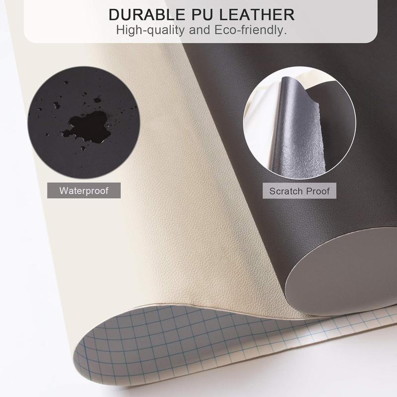 Patch Adesivo in Ecopelle PVC 20×54 Pollici per Riparazione di Divani e Sedili Auto