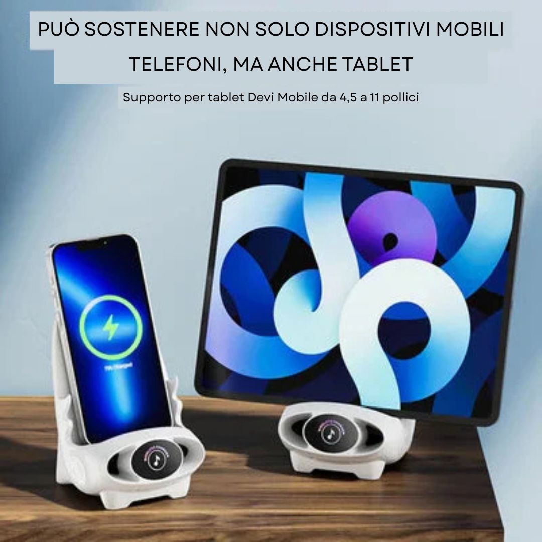 Mini supporto per caricabatterie per telefono a forma di sedia