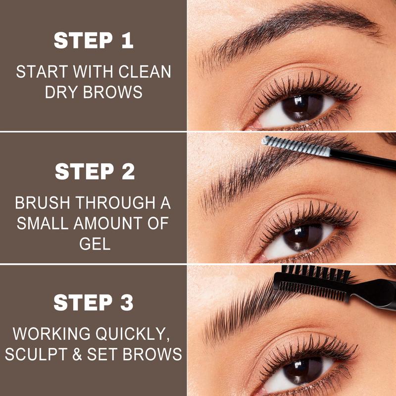Gel Sopracciglia Trasparente Tenuta Forte Waterproof 2 Pezzi