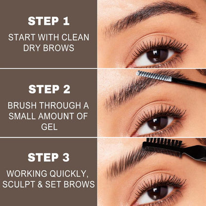 Gel Sopracciglia Trasparente Tenuta Forte Waterproof 2 Pezzi