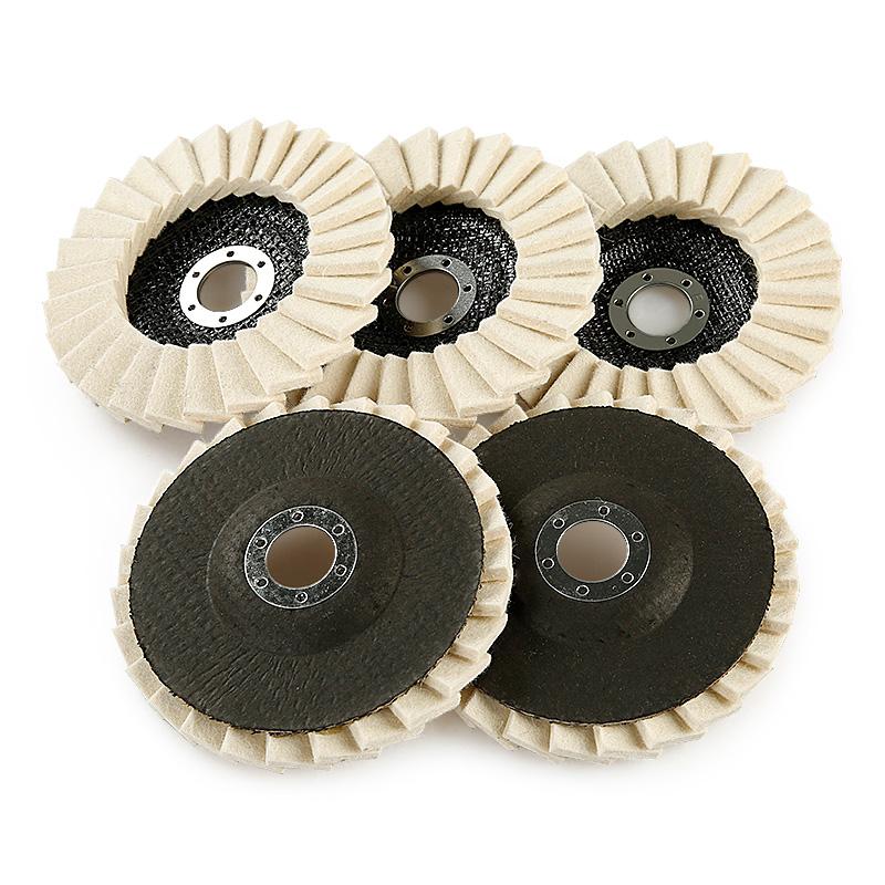 Finitura Lucida Set Ruote Lucidanti in Lana 5 Pollici Resistente