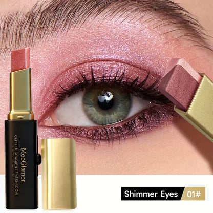 Trucco Occhi Matte Doppio Colore Stick Waterproof Lunga Tenuta