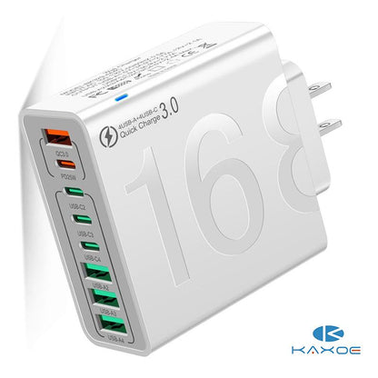 Ricarica Veloce Hub USB 8 Porte Multiporta USB-C e USB-A