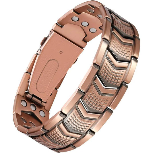 Bracciale da uomo in rame Jecanori - Chiusura pieghevole premium Outdoorfun