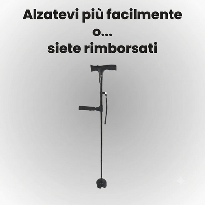 Il bastone che ti aiuta ad alzarti in piedi da solo e a camminare senza paura di cadere.