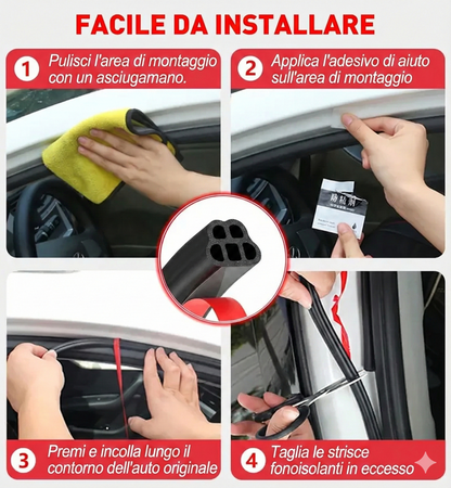 10 metri - Guarnizione per portiera auto