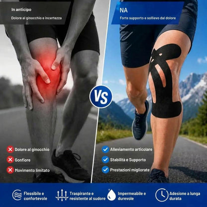 Supporto Istante Tape Kinesiologico Impermeabile e Traspirante