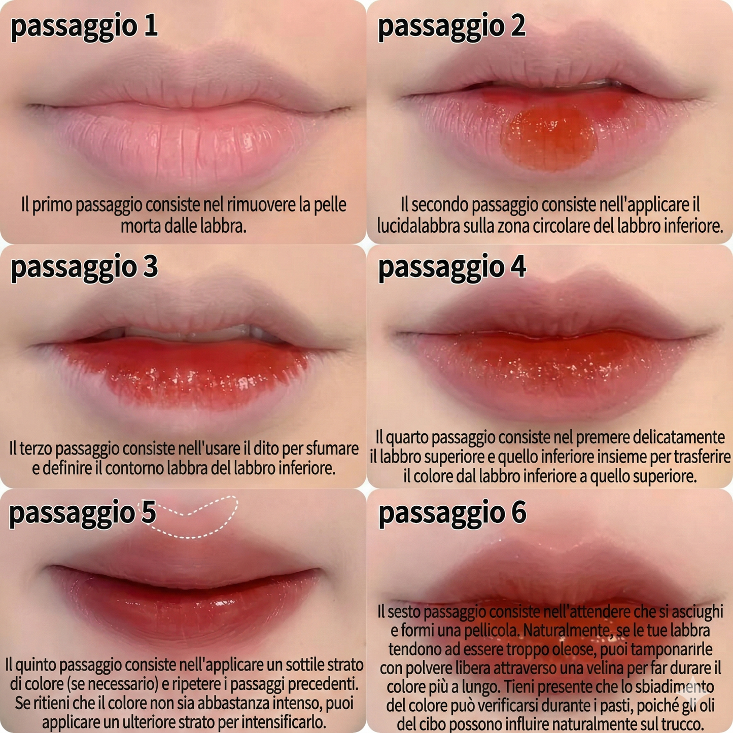 Set di 6 rossetti liquidi opachi a lunga tenuta