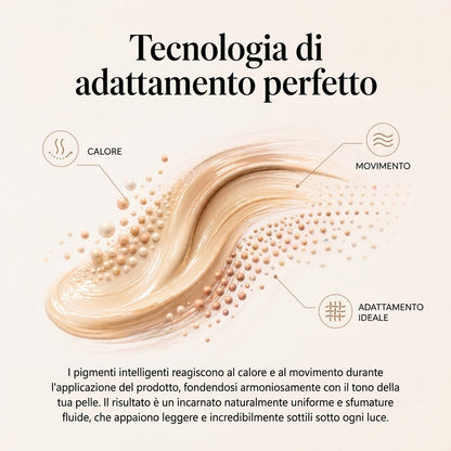 Fondotinta che si abbina alla tonalità della pelle di Clement