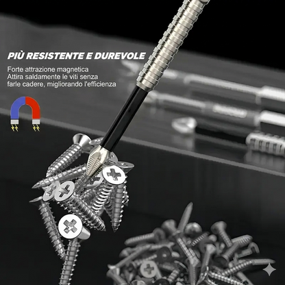 (Confezione da 9) - Resistenza All’Impatto Punta Avvitatore Antiscivolo Magnetica