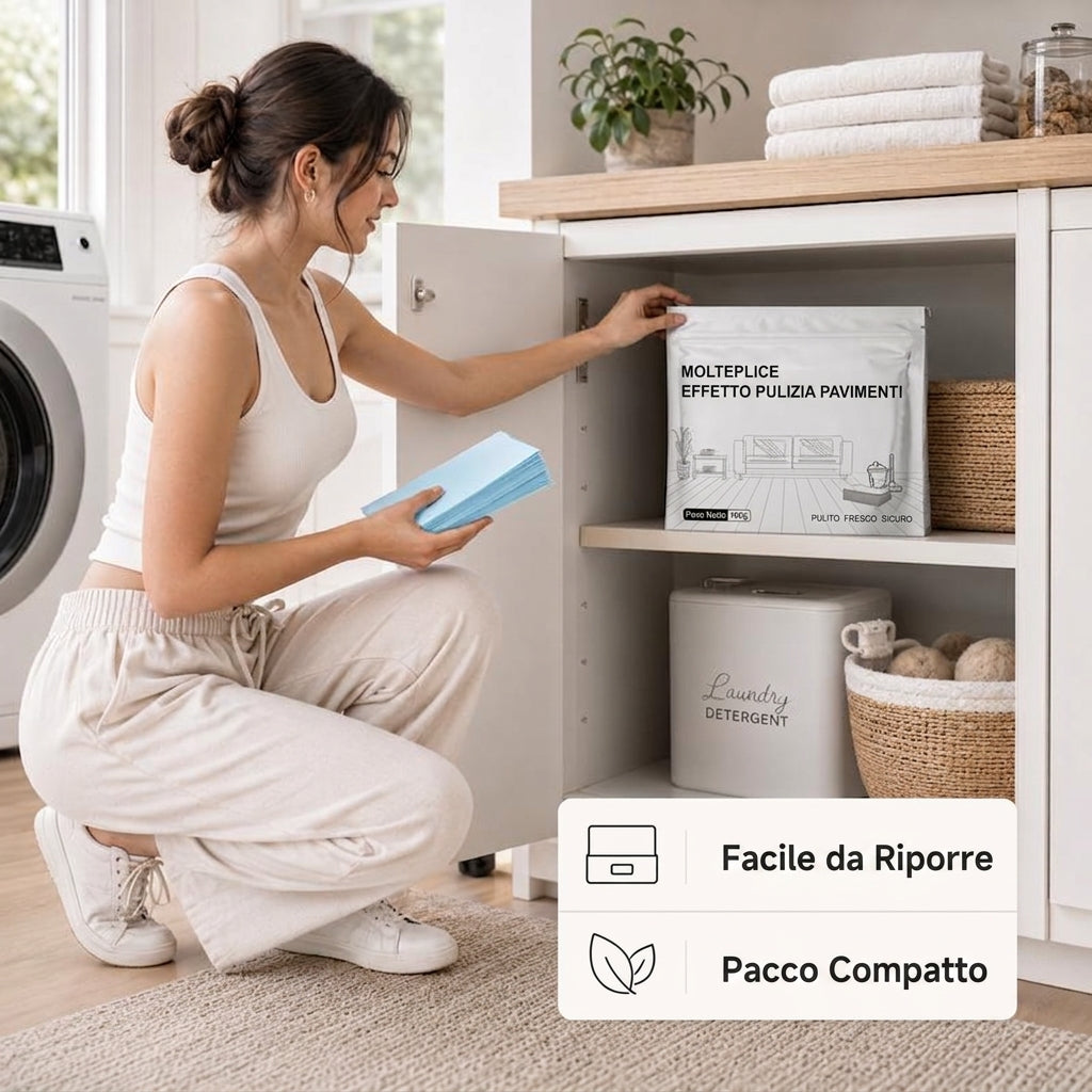 Confezione da 100 - Pulizia Profonda Multi-Superficie Compresse Antibatteriche