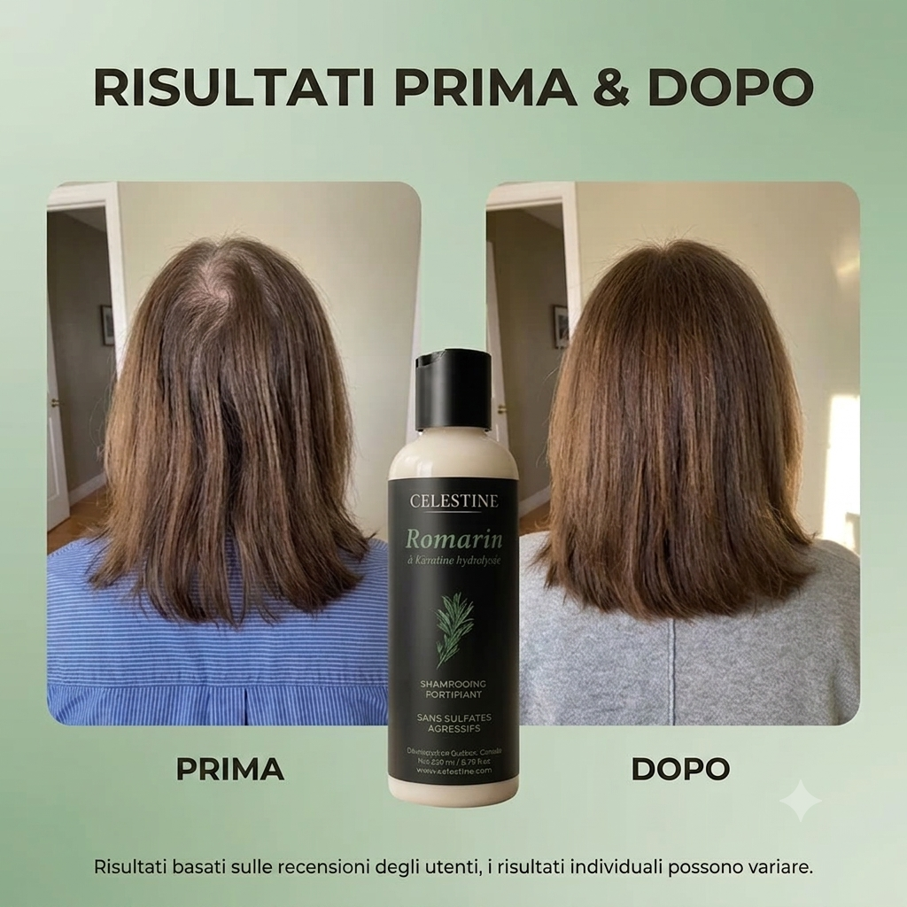 Celestine Shampoo al Rosmarino & Cheratina