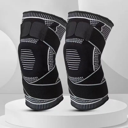 Supporto Compressivo per Ginocchia con Doppio Bracciale Sportivo
