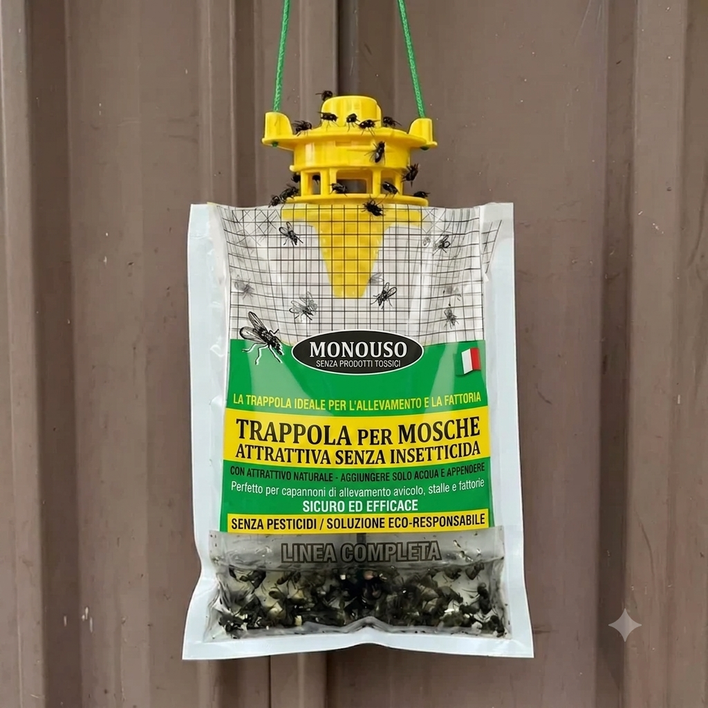Elimina le mosche senza sforzo – Trappola per mosche Palamot™