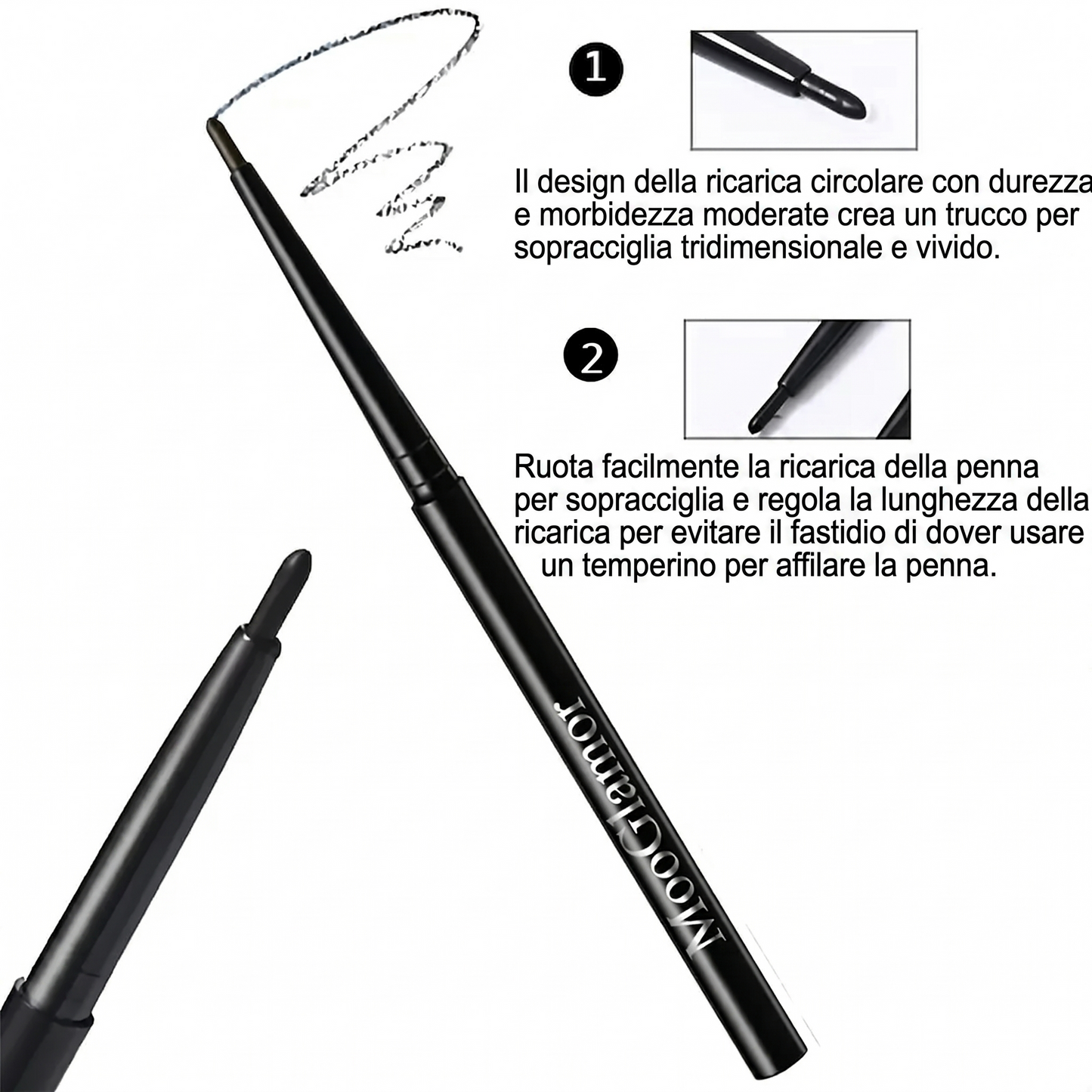 Eyeliner Liquidi Set 12 Alta Pigmentazione Lunga Durata