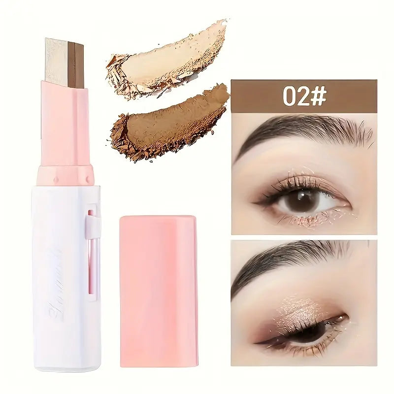(Confezione da 6) - Illuminante Ombretto Stick Bicolore Lunga Durata Waterproof