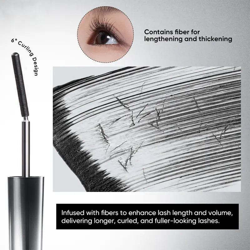 Allungante Mascara Waterproof Curling 3D Effetto Volume