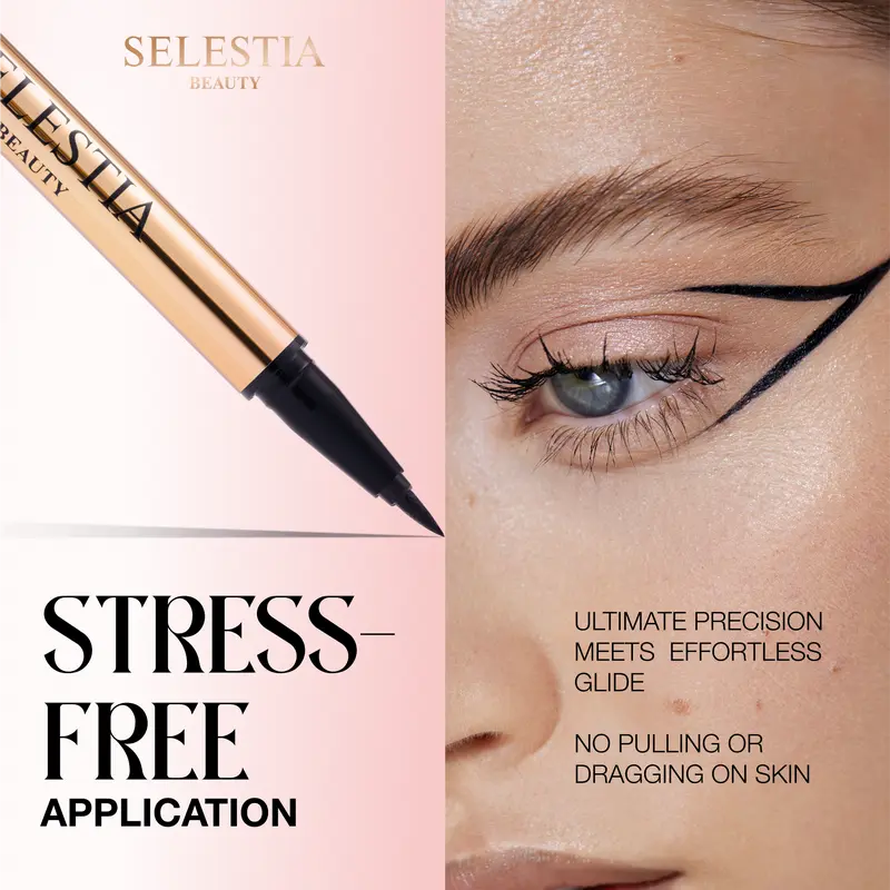 Tratto Preciso Eyeliner Liquido Resistente Sbavature Punta Feltro