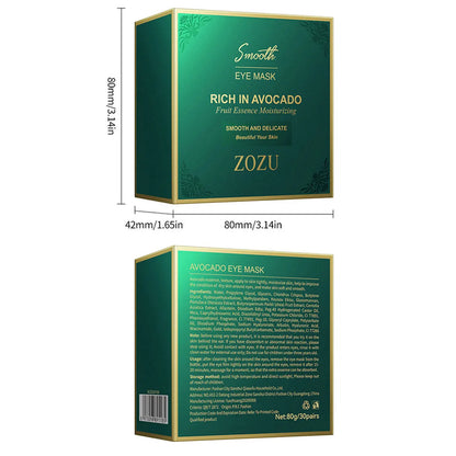 Idratazione Profonda Maschera Occhi Avocado 60 Pezzi Set
