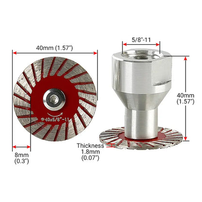 Tagliente Diamantato per Pietra con Lama 40MM per Granito